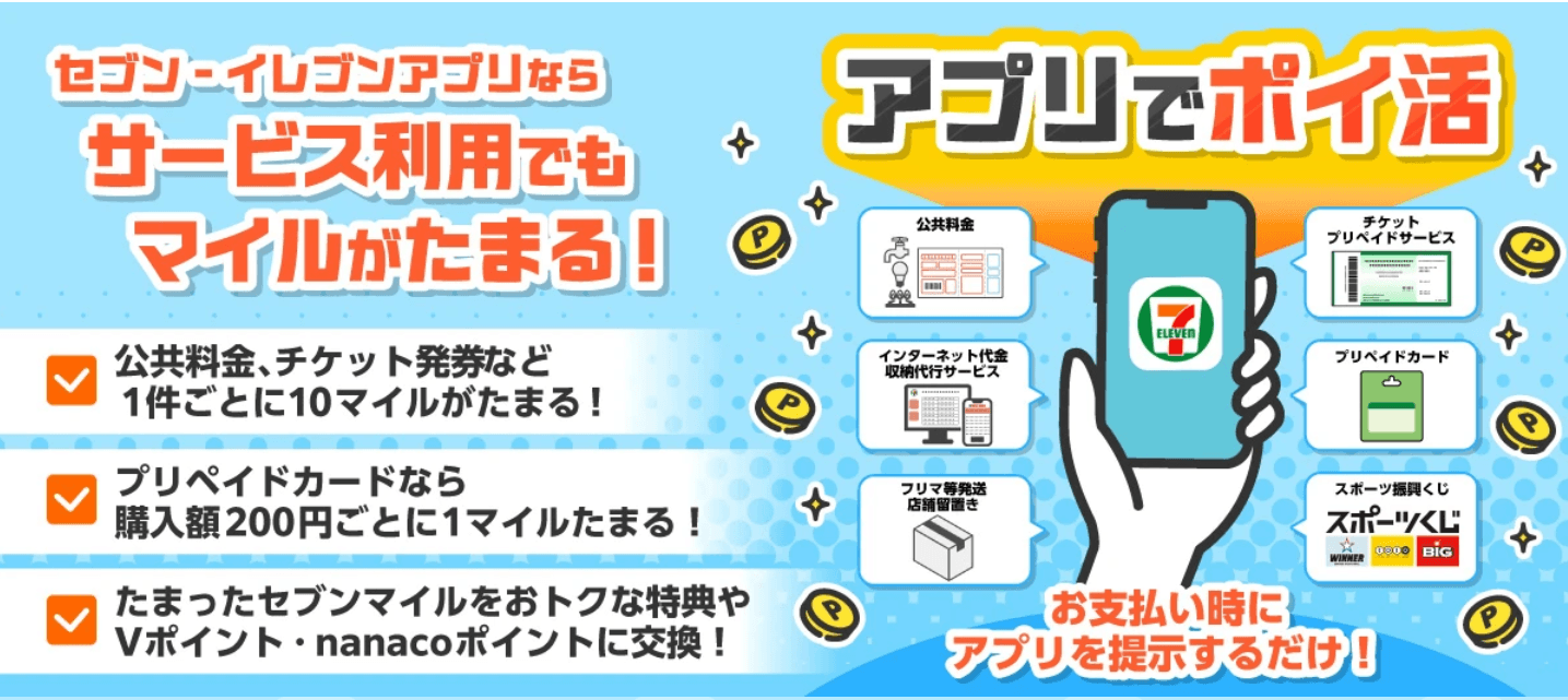 セブンイレブンアプリ ポイント 還元率
